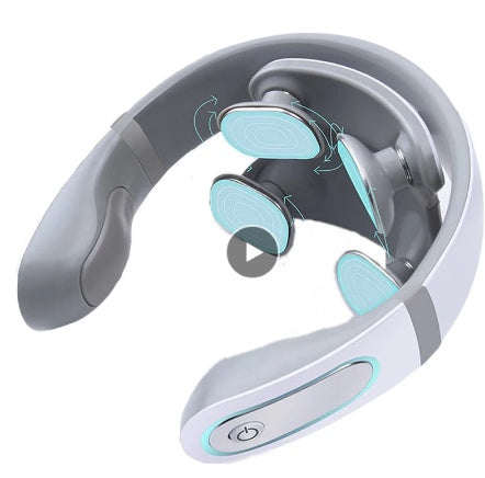 Wireless Electronic Neck Massager 4D Shiatsu Cervical Massager Stiff Neck Mass'age Health Care Therapy PulsePain Relief